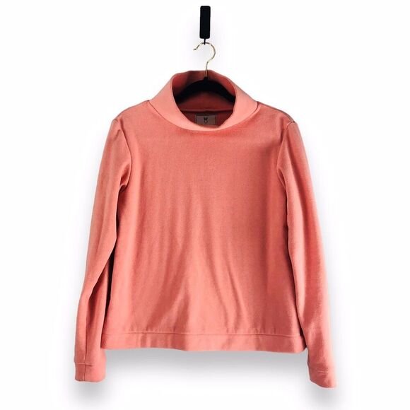 Dudley Stephens Sz Medium Park Slope Fleece Standing Turtleneck Pullover Sweater - Picture 1 of 15